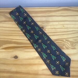 *2/$20* Britches Vintage Christmas Tree and Stars Silk Tie